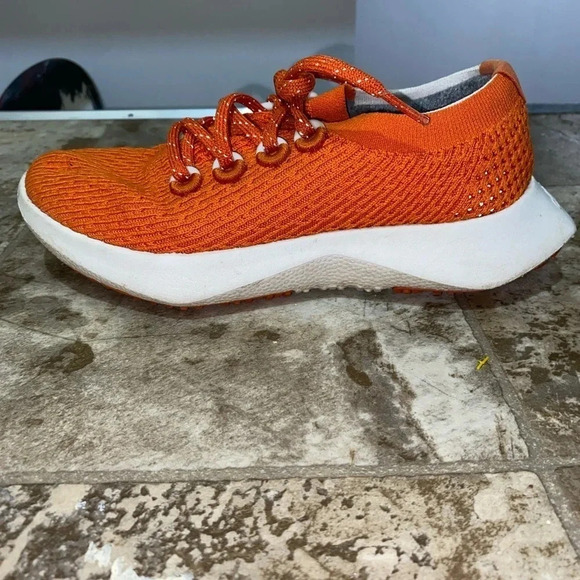 Womens Orange Allbirds Tree Dasher Style Running Lace Up Shoes Sneakers Size 6 - Picture 7 of 13